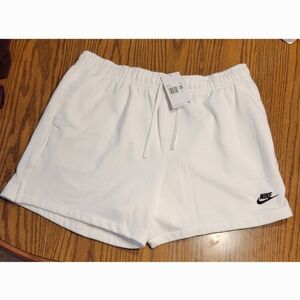 Nike Club French Terry Flow Shorts White Men's Sz‎ XXL